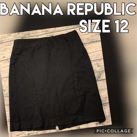 Banana Republic black skirt size 12 - Picture 1 of 5
